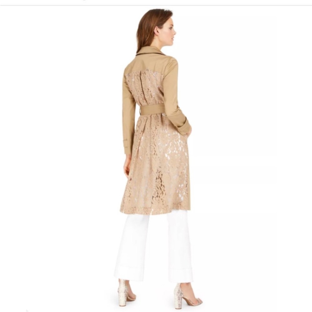 INC Lace-back Trench Coat - Sz S